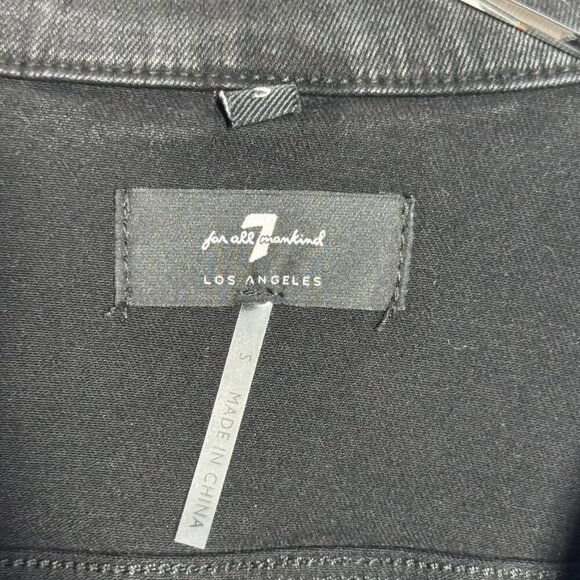 7 For All Mankind  Coated Trucker Jacket - Picture 5 of 8